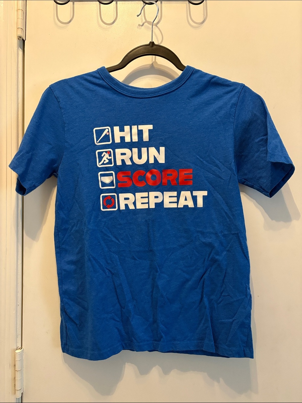 The Children's Place Blue 'Hit’ Graphic Tee Size 10-12 Boys